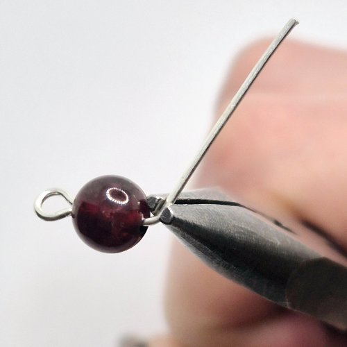 Natalie Patten's Fall Into Chainmaille - , Chain Maille Jewelry, Loops, Wire Loop, Wrapped Wire Loop, Beads, Chain Maille, chain mail, chainmaille, chainmail, , Add a 6mm bead to the pin