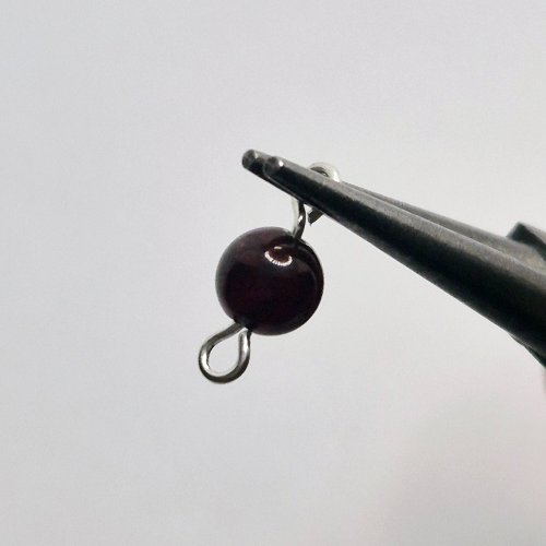 Natalie Patten's Fall Into Chainmaille - , Chain Maille Jewelry, Loops, Wire Loop, Wrapped Wire Loop, Beads, Chain Maille, chain mail, chainmaille, chainmail, , Make another loop with round-nose pliers.