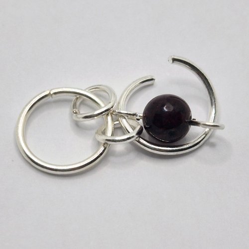 Natalie Patten's Fall Into Chainmaille - , Chain Maille Jewelry, Loops, Wire Loop, Wrapped Wire Loop, Beads, Chain Maille, chain mail, chainmaille, chainmail, , Add one of the bead