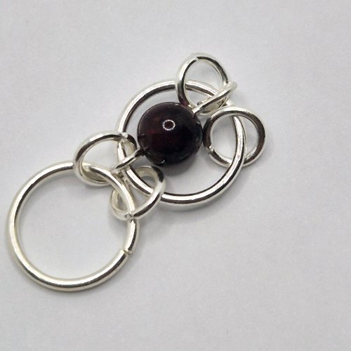 Natalie Patten's Fall Into Chainmaille - , Chain Maille Jewelry, Loops, Wire Loop, Wrapped Wire Loop, Beads, Chain Maille, chain mail, chainmaille, chainmail, , Add two small jumpring