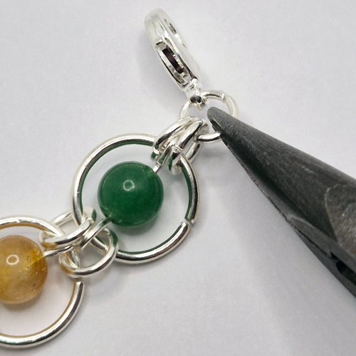 Natalie Patten's Fall Into Chainmaille - , Chain Maille Jewelry, Loops, Wire Loop, Wrapped Wire Loop, Beads, Chain Maille, chain mail, chainmaille, chainmail, , Add your lobster clasp