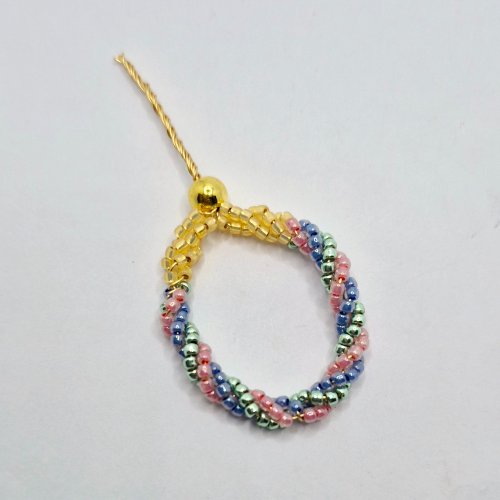 Natalie Patten's Twisted Seedbead Earrings - , Contemporary Wire Jewelry, Loops, Wire Loop, Wrapped Wire Loop, Beads, , , Slide the bead 