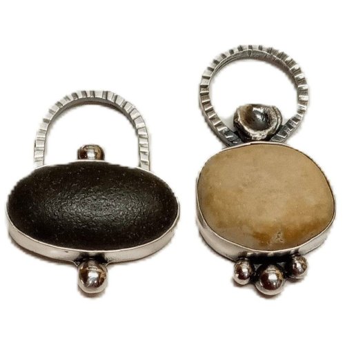 Judy Larson's Reunion Key Fobs - , Stones, Cutting, Cutting Tool, Cutters, Filing, Finishing, Loops, Wire Loop, Wrapped Wire Loop, Oxidizing Wire, Oxidizing, Antiquing Wire, Antiquing, Sawing, Saw, Wire Saw, Stamping, Stamps, Texturing, Tumbling, Tumble, Tumbling Jewelry, Butane Torch, Soldering, Solder, Design, sanding, filing, polishing, key fob template 1 front