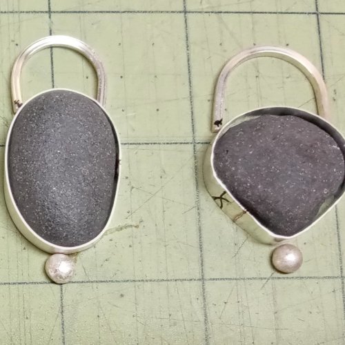 Judy Larson's Reunion Key Fobs - , Stones, Cutting, Cutting Tool, Cutters, Filing, Finishing, Loops, Wire Loop, Wrapped Wire Loop, Oxidizing Wire, Oxidizing, Antiquing Wire, Antiquing, Sawing, Saw, Wire Saw, Stamping, Stamps, Texturing, Tumbling, Tumble, Tumbling Jewelry, Butane Torch, Soldering, Solder, Design, sanding, filing, polishing, dual key fob