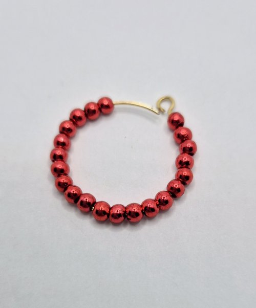 Natalie Patten's Festive Glass Charms - , Hair Accessories, Zipper Pulls, Christmas Ornaments, Loops, Wire Loop, Wrapped Wire Loop, Memory wire, Thread small 3mm beads