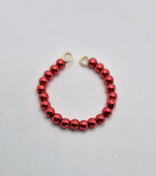 Natalie Patten's Festive Glass Charms - , Hair Accessories, Zipper Pulls, Christmas Ornaments, Loops, Wire Loop, Wrapped Wire Loop, Memory wire, Use the small end of round-nose pliers to turn a loop