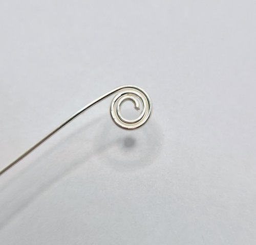 Natalie Patten's Wire Snowmen - , Holiday Designs, Coiling, Coiling Wire, Wire Coiling, Wire Wrapping, Wrapping, Wire Wrapping Jewelry, form a small spiral