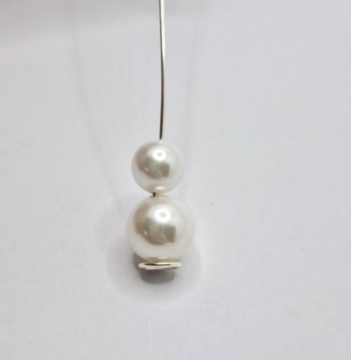 Natalie Patten's Wire Snowmen - , Holiday Designs, Coiling, Coiling Wire, Wire Coiling, Wire Wrapping, Wrapping, Wire Wrapping Jewelry, add the smaller bead onto the wire