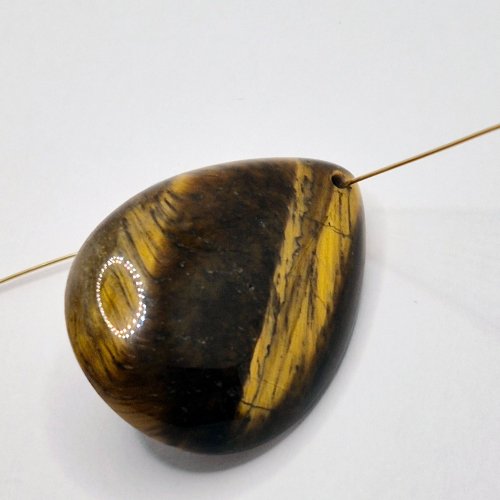 Natalie Patten's Twisted Briolette Wrap Bail - , Contemporary Wire Jewelry, Loops, Wire Loop, Wrapped Wire Loop, Wire Wrapping, Wrapping, Wire Wrapping Jewelry, , Place the wire through the drill hole