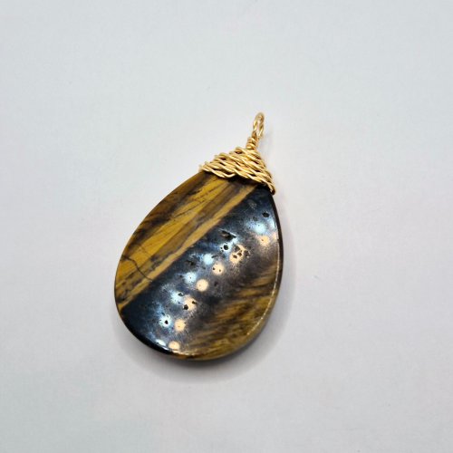 Natalie Patten's Twisted Briolette Wrap Bail - , Contemporary Wire Jewelry, Loops, Wire Loop, Wrapped Wire Loop, Wire Wrapping, Wrapping, Wire Wrapping Jewelry, ,  conceal the wire ends.