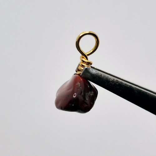 Natalie Patten's Wrapped Loop Charm Bramble - , Beading, Loops, Wire Loop, Wrapped Wire Loop, Design, Beads, Tuck in the end of the wrapped loop firmly.