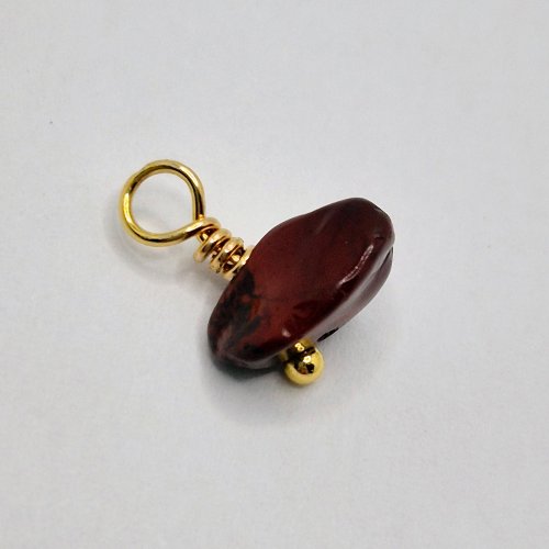 Natalie Patten's Wrapped Loop Charm Bramble - , Beading, Loops, Wire Loop, Wrapped Wire Loop, Design, Beads, Straighten the loop 