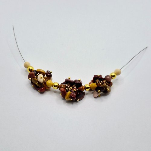 Natalie Patten's Wrapped Loop Charm Bramble - , Beading, Loops, Wire Loop, Wrapped Wire Loop, Design, Beads, Add more bead and spacers 