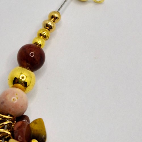 Natalie Patten's Wrapped Loop Charm Bramble - , Beading, Loops, Wire Loop, Wrapped Wire Loop, Design, Beads, Position a calotte