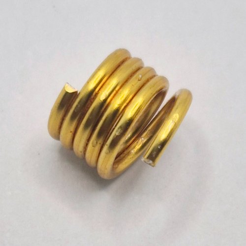 Natalie Patten's Love Knot Bead Components  - , Contemporary Wire Jewelry, Coiling, Coiling Wire, Wire Coiling, Pry open the end of one of the coils slightly.