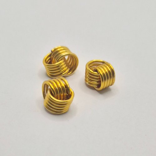 Natalie Patten's Love Knot Bead Components  - , Contemporary Wire Jewelry, Coiling, Coiling Wire, Wire Coiling, Add it to bracelets,