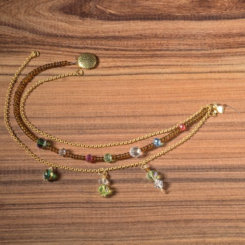 Nancy Chase's Boot Chain  - , Beading, Findings, Clasps, Components, Loops, Wire Loop, Wrapped Wire Loop, , Add 4 inches for working on either end.