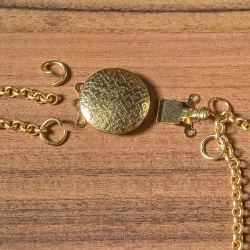Nancy Chase's Boot Chain  - , Beading, Findings, Clasps, Components, Loops, Wire Loop, Wrapped Wire Loop, , adding jump rings