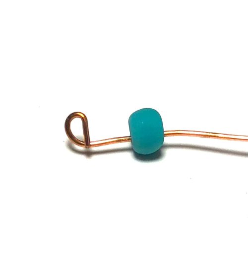 Kristal Wick's Hippie Dippie Stackable Wire Bangles - , Contemporary Wire Jewelry, Coiling, Coiling Wire, Wire Coiling, Lashing, Wire Lashing, Wire Wrapping, Wrapping, Wire Wrapping Jewelry, , , adding bead to the end of wire