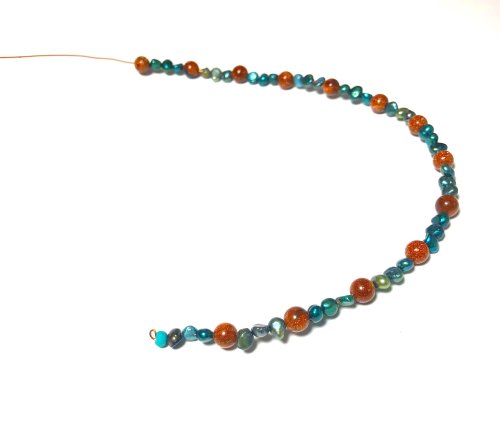 Kristal Wick's Hippie Dippie Stackable Wire Bangles - , Contemporary Wire Jewelry, Coiling, Coiling Wire, Wire Coiling, Lashing, Wire Lashing, Wire Wrapping, Wrapping, Wire Wrapping Jewelry, , , mix of beads on wire