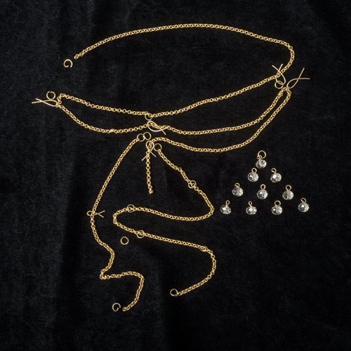 Nancy Chase's Thigh Chain - , Contemporary Wire Jewelry, Findings, Clasps, Components, Loops, Wire Loop, Wrapped Wire Loop, Beads, Connecting the pieces together