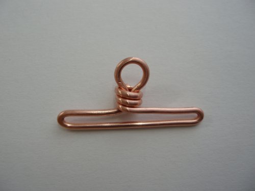 Abby Hook's Coiled T-bar and Toggle Clasp - Form the loop, Findings & Components, Toggles & Clasps, Earwire & Headpin, Coiling, Coiling Wire, Wire Coiling, adjust if necessary