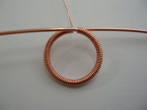 Abby Hook's Coiled T-bar and Toggle Clasp - Form the ring, Findings & Components, Toggles & Clasps, Earwire & Headpin, Coiling, Coiling Wire, Wire Coiling, coil