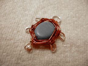 Marty Blu's Wire Wrapped Turtle Bracelet - , Classic Wire Jewelry, Wire Wrapping, Wrapping, Wire Wrapping Jewelry, Trim the 21 gauge silver frame wire ends to ½ long.