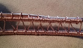 Linda Gale's Wire Weave Combination - Framed Netting - , Wire Weaving, Weaving, Wire Weaving, Weaving Wire, Use wide flat-nose pliers with tips only
