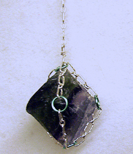 Chained Fluorite Pendulum