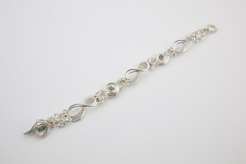 Infinity Rose Wire Bracelet