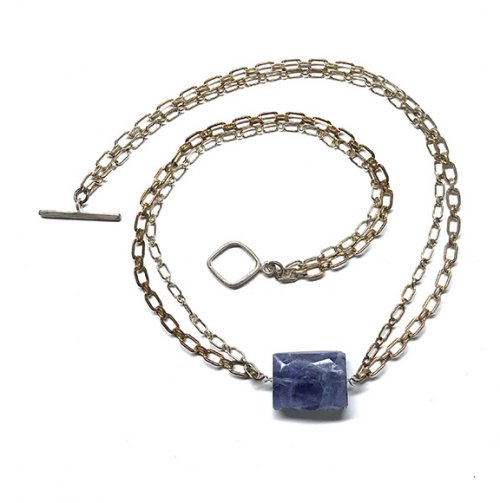 Floating Iolite Necklace