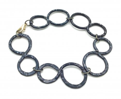 Black Hellebore Infinity Bracelet