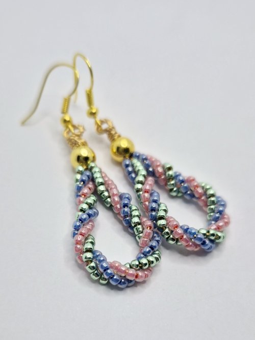 Twisted Seedbead Earrings