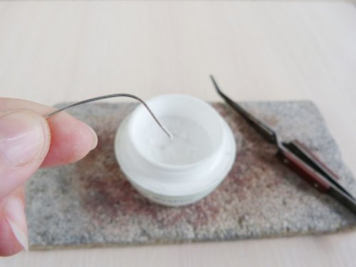 Oksana Truhan's Making Balled Ear Wires - , Findings & Components, Toggles & Clasps, Earwire & Headpin, Findings, Clasps, Components, Using flux on Silver wire