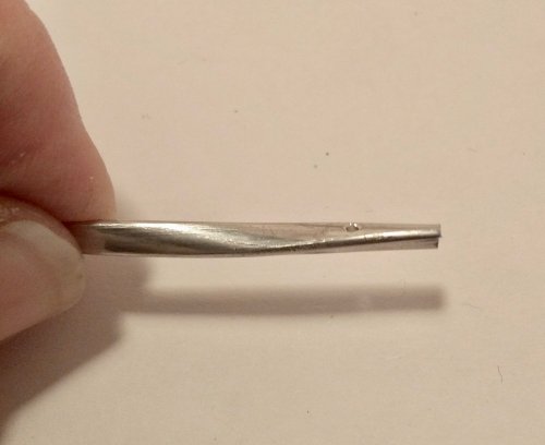 Judy Freyer Thompson's Dealing with Metal Burrs - , Metalwork, Filing, Finishing, Drill slowly from the back side
