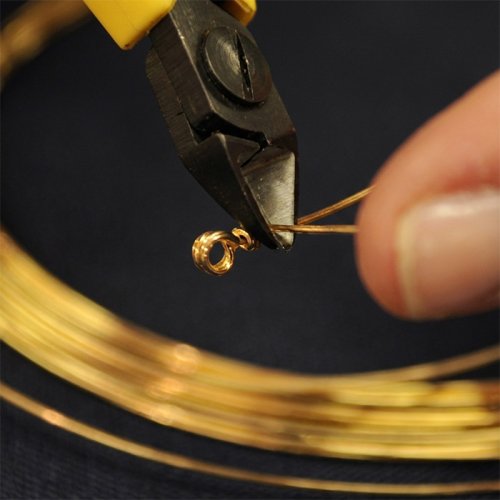 Judy Ellis's Double Wrapped Loop - , Classic Wire Jewelry, Findings, Clasps, Components, Loops, Wire Loop, Wrapped Wire Loop, Wire Wrapping, Wrapping, Wire Wrapping Jewelry, Using flush cutters