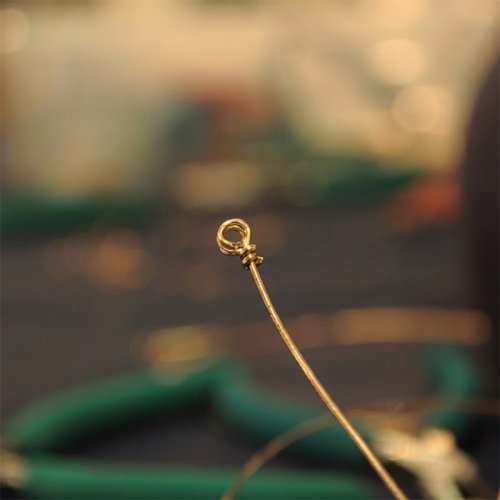 Judy Ellis's Double Wrapped Loop - , Classic Wire Jewelry, Findings, Clasps, Components, Loops, Wire Loop, Wrapped Wire Loop, Wire Wrapping, Wrapping, Wire Wrapping Jewelry, finished double loop in copper wire