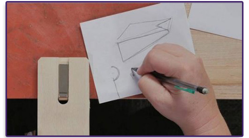 Kim St. Jean's Prong Rivets Ring - , Metalwork, Riveting, Riveting Techniques, Wire Rivets, Texturing, , Drawing the template