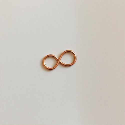 Karen Meador, Ph.D.'s Perfecting the Figure 8 Link - , Contemporary Wire Jewelry, Loops, Wire Loop, Wrapped Wire Loop, figure 8 link finished