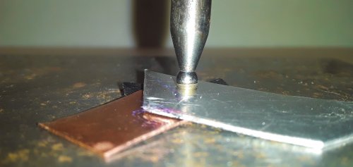 Judy Freyer Thompson's Flaring an Eyelet Using a Dap   - , Tools For Wire Jewelry, , Place your piece tape down