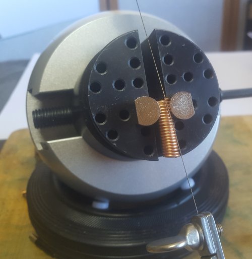 Kylie Jones's Using a Ball Vise - , Tools For Wire Jewelry, Tools, Cutting coil into jump rings using included attachments