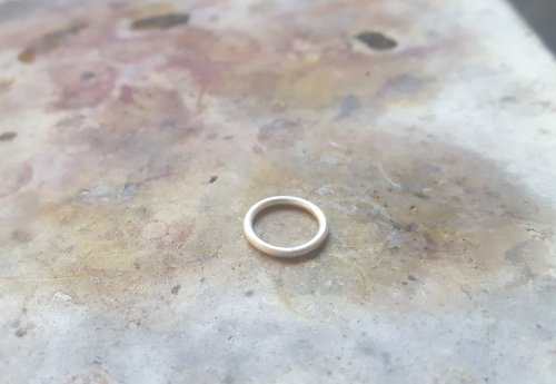 Kylie Jones's Soldering Jump RIngs - , Findings & Components, Toggles & Clasps, Earwire & Headpin, Butane Torch, Soldering, Solder, you will see a tiny glisten at the top