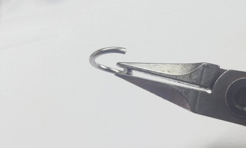 Kylie Jones's Closing Stainless Steel Jump Rings - , Chain Maille Jewelry, , I grip the end of the ring and rotate the pliers around