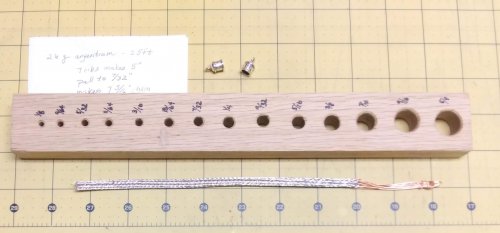 Judy Larson's Viking Knit Tips - , General Education, , My drawplate is another piece of scrap 