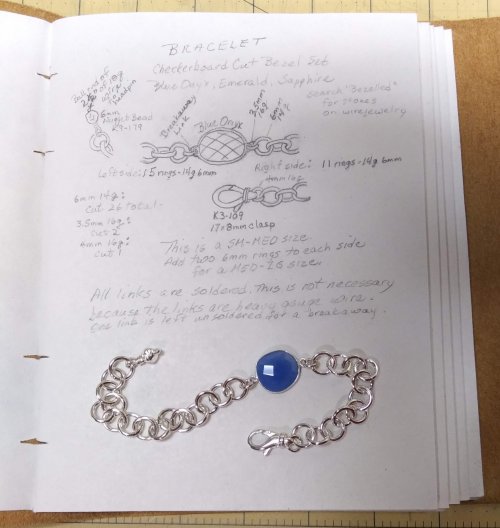 Judy Larson's Keeping Your Bracelet Focals in Place - , Wire Jewelry Design, Design, replicate a design.