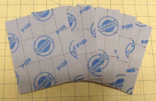 Judy Larson's Using Sanding Sponges and Papers - , Tools For Wire Jewelry, Filing, Finishing, draw a grid on the back of the sponge or sandpaper
