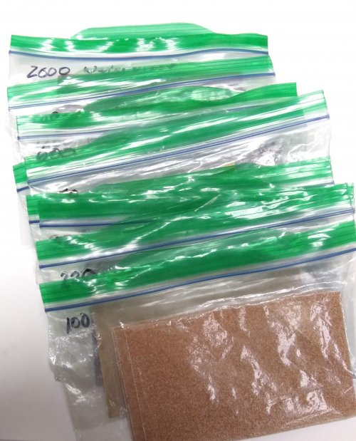 Judy Larson's Using Sanding Sponges and Papers - , Tools For Wire Jewelry, Filing, Finishing, I cut all the sheets of sandpaper 