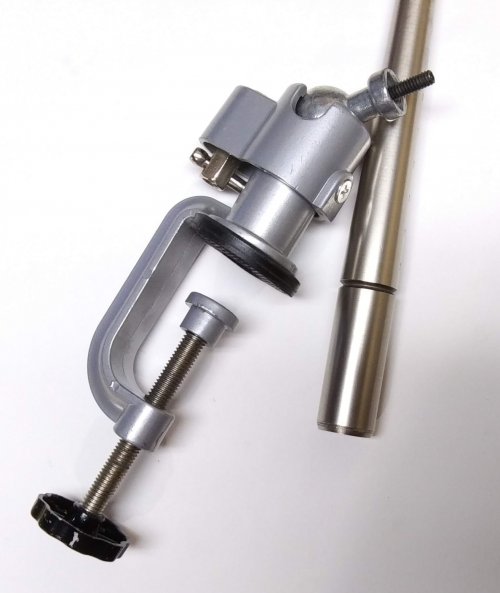 Judy Larson's Ring Mandrels - , Tools For Wire Jewelry, Tools, Securing a ring mandrel in the vise