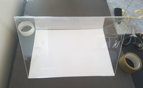 Kylie Jones's Make a Dustproof Polishing Tent - , Tools For Wire Jewelry, Tools, safety, I folded up both end pieces